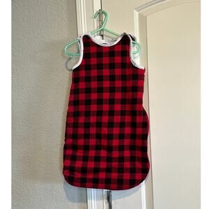 Canadiana Infants' Unisex Sleep Sack reversible buffalo check holiday  3-6months